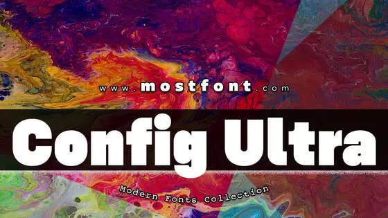 「Config-Ultra」字体排版图片