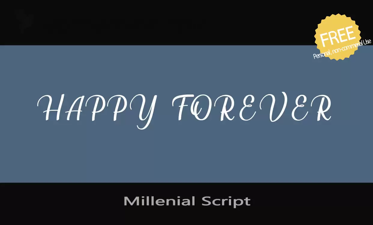 Sample of Millenial-Script