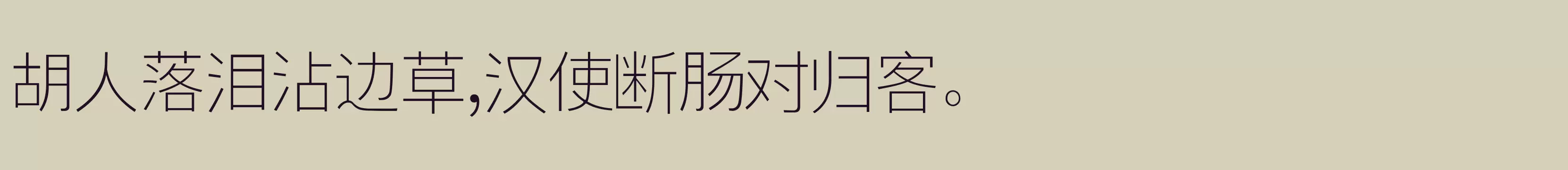 「逐浪新宋 细体」字体效果图