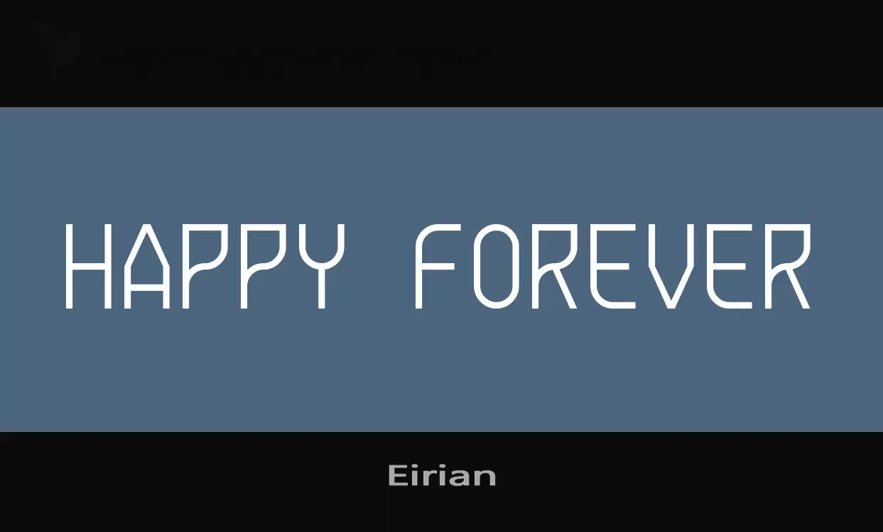 Font Sample of Eirian