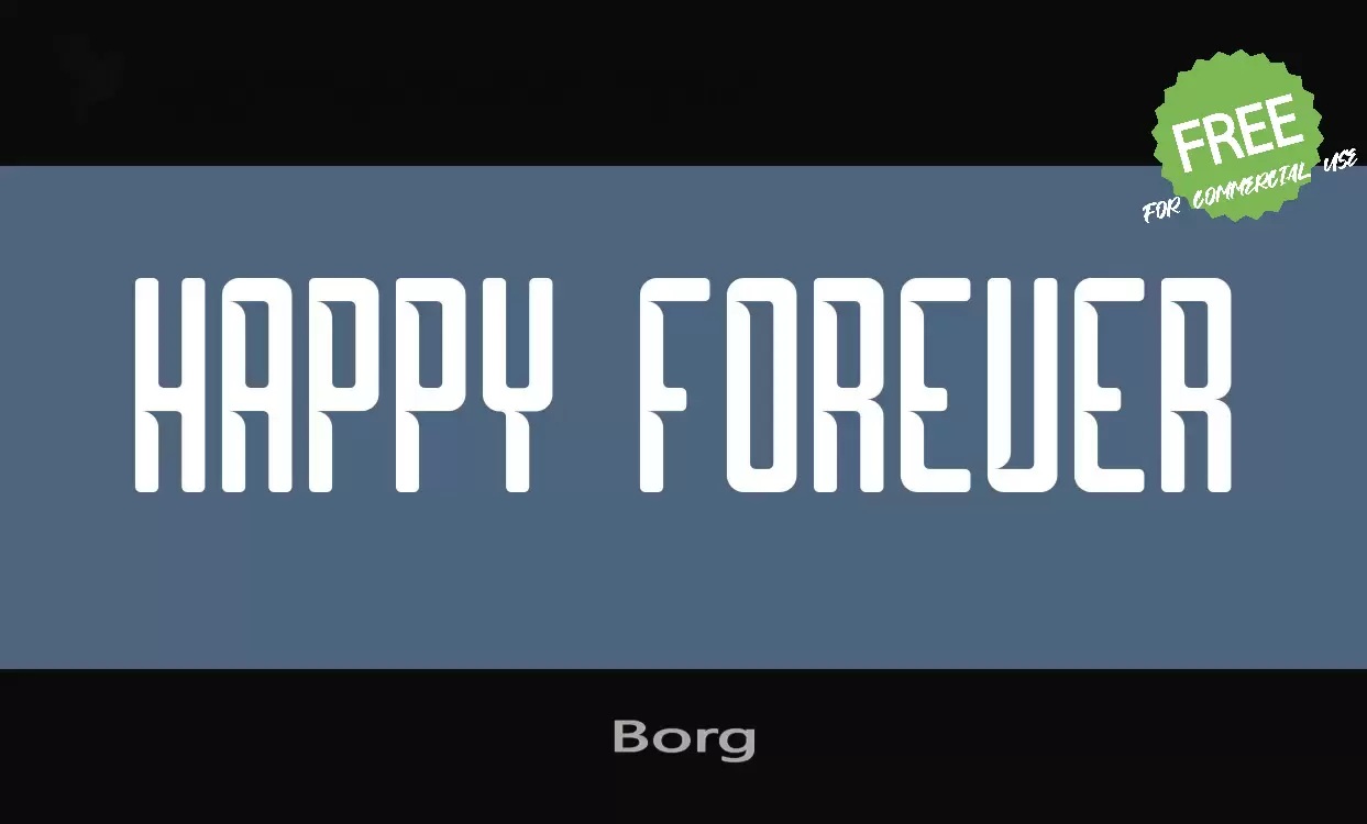 「Borg」字体效果图