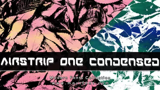 「Airstrip-One-Condensed」字体排版图片
