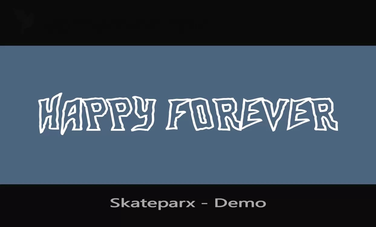 「Skateparx---Demo」字体效果图