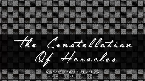 Typographic Design of The-Constellation-Of-Heracles