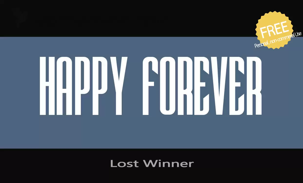 「Lost-Winner」字体效果图