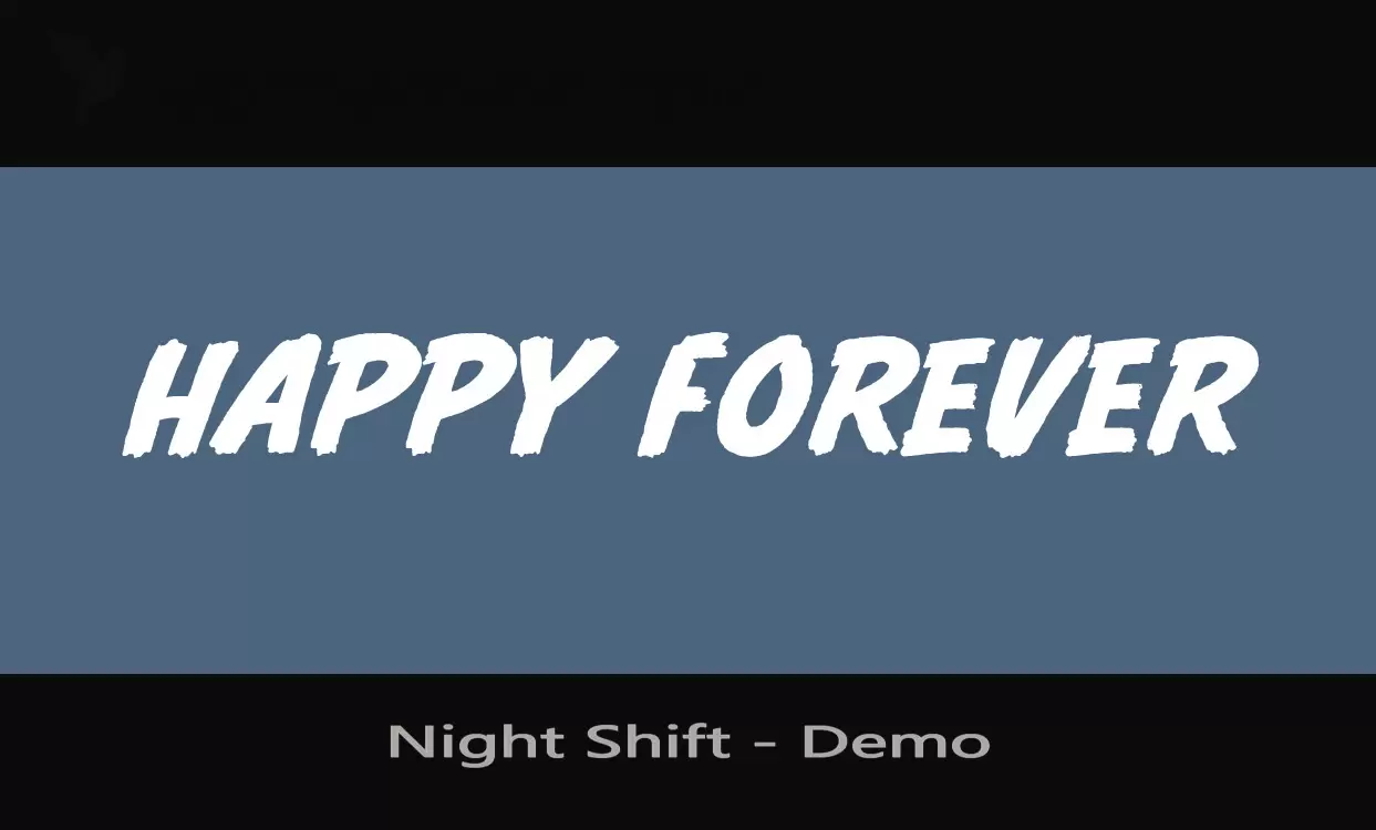 「Night-Shift---Demo」字体效果图