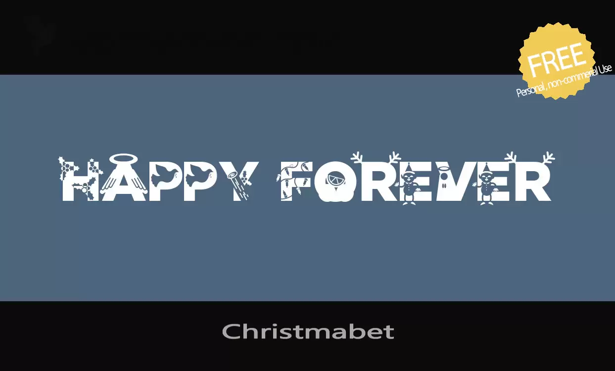 Font Sample of Christmabet