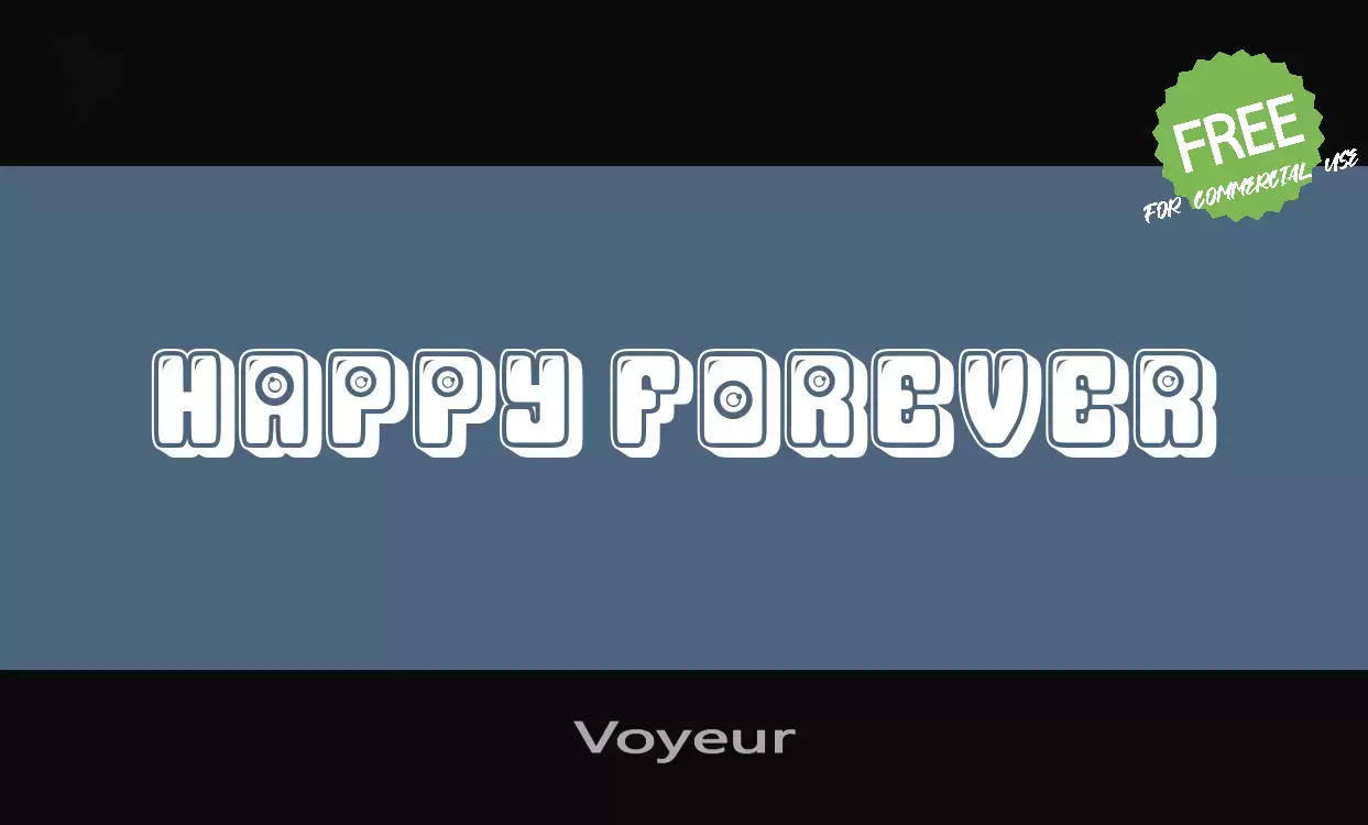 「Voyeur」字体效果图