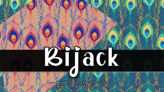 Typographic Design of Bijack