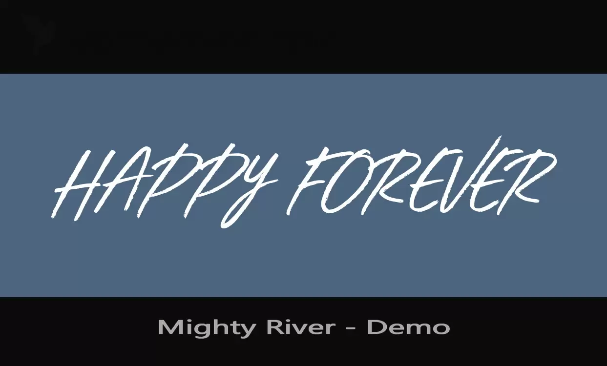 「Mighty-River---Demo」字体效果图
