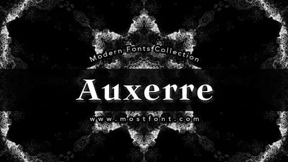 Typographic Design of Auxerre
