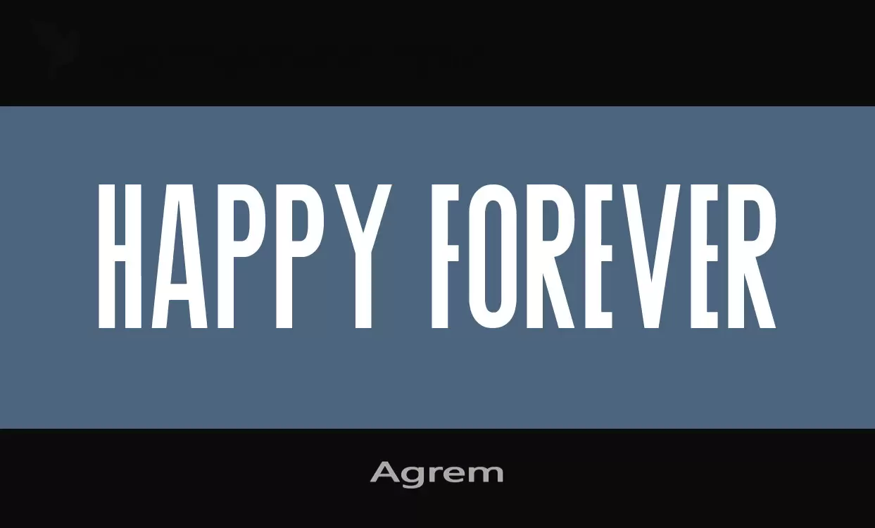 「Agrem」字体效果图