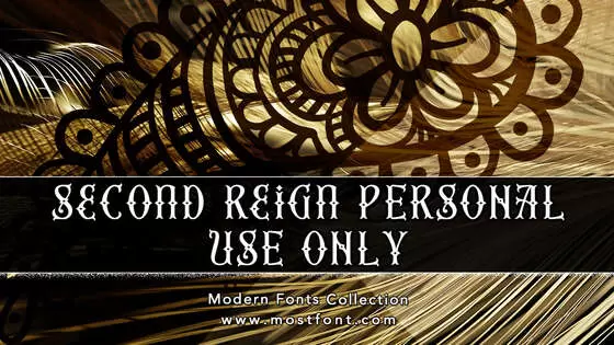 「Second-Reign-PERSONAL-USE-ONLY」字体排版样式