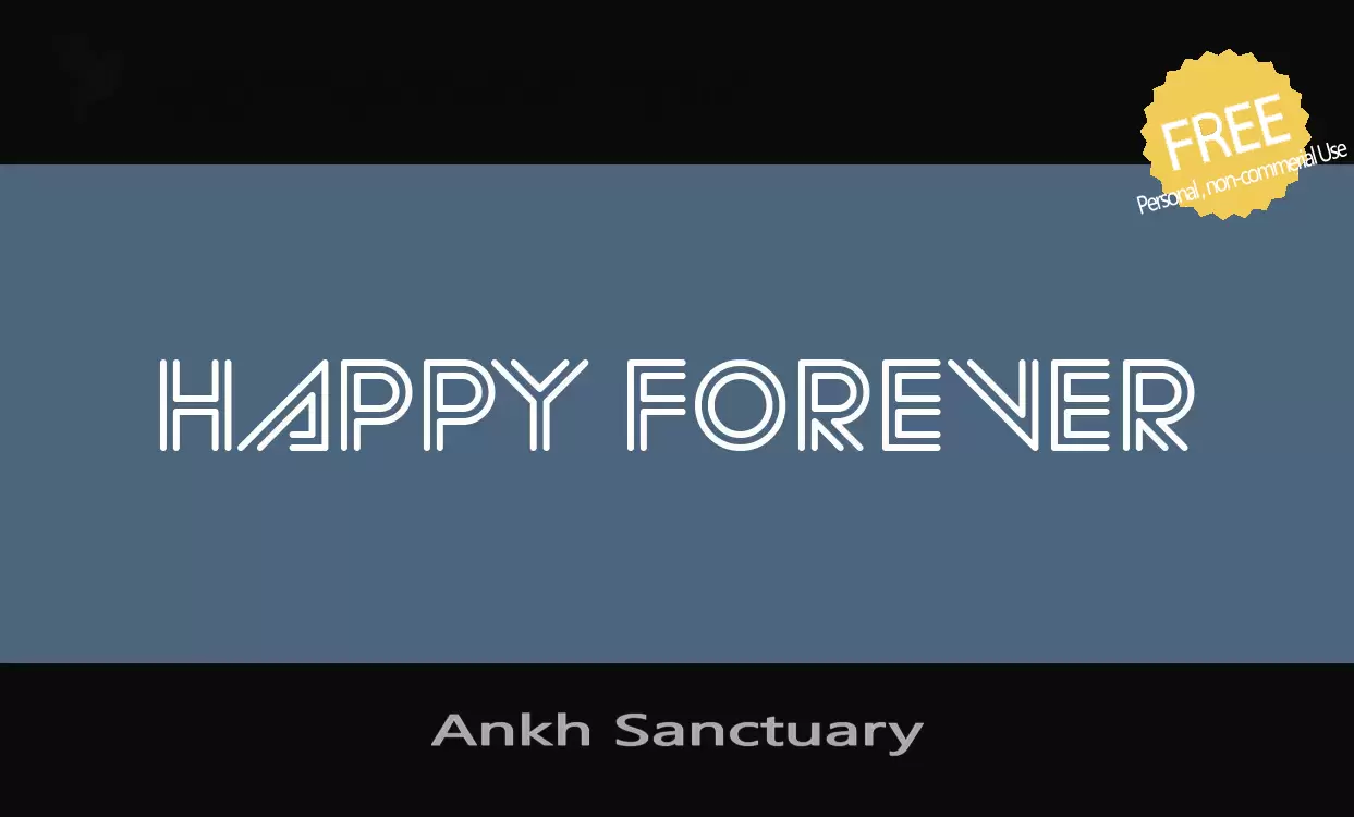 「Ankh-Sanctuary」字体效果图