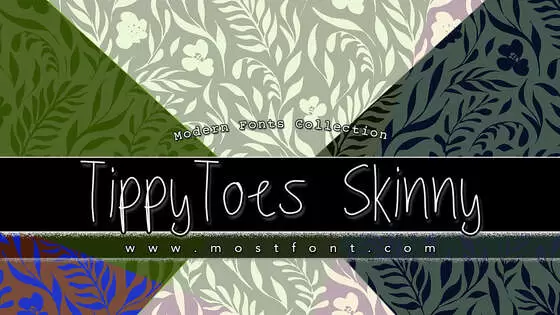 Typographic Design of TippyToes-Skinny