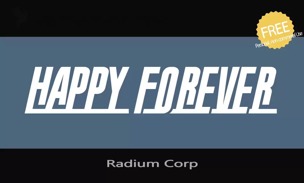 Sample of Radium-Corp