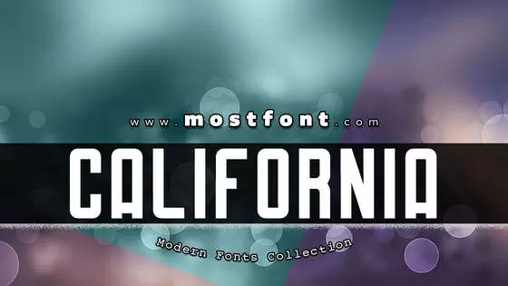 Typographic Design of California-Signature-Duo