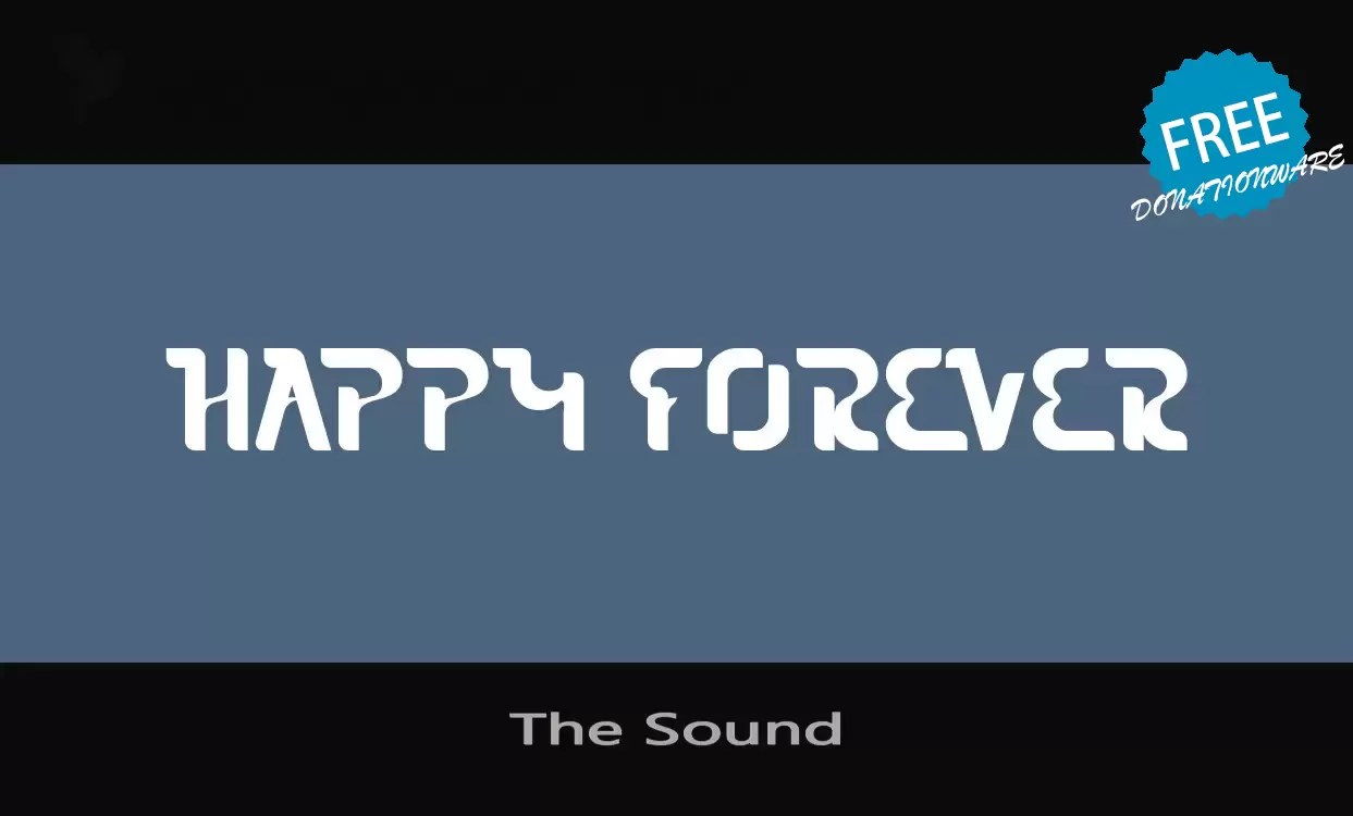 「The-Sound」字体效果图