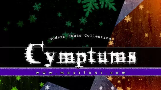「Cymptums」字体排版图片