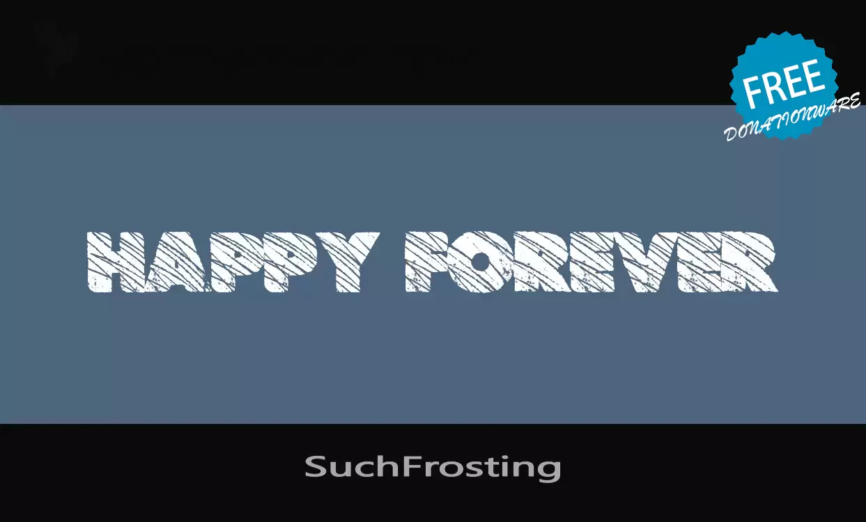 「SuchFrosting」字体效果图