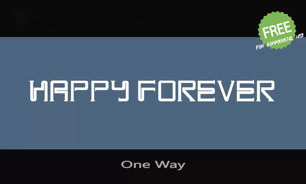 Sample of One-Way