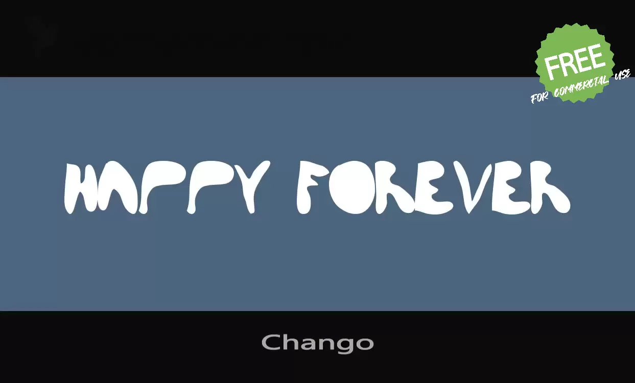 Font Sample of Chango