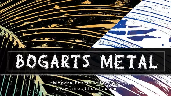 Typographic Design of Bogarts-Metal