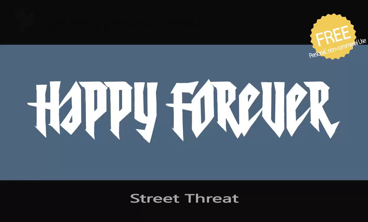 「Street-Threat」字体效果图