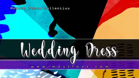 「Wedding-Dress---Personal-Use」字体排版图片