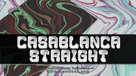 Typographic Design of Casablanca-Straight