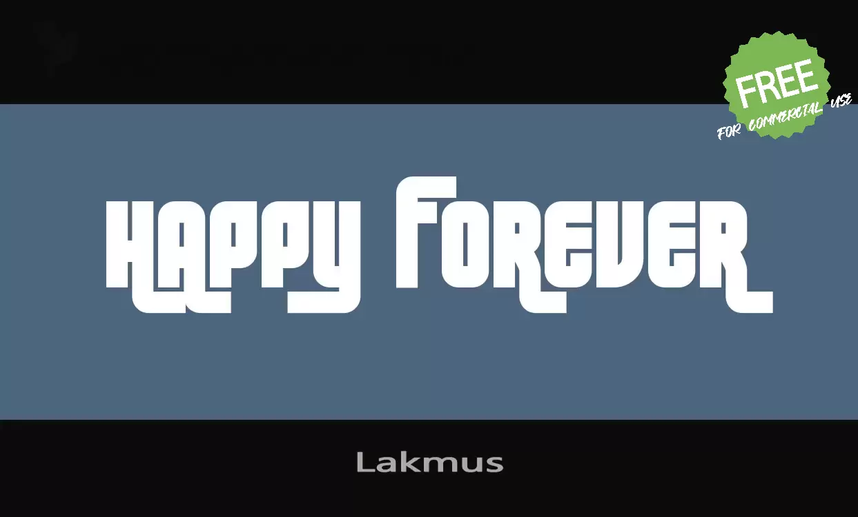 「Lakmus」字体效果图