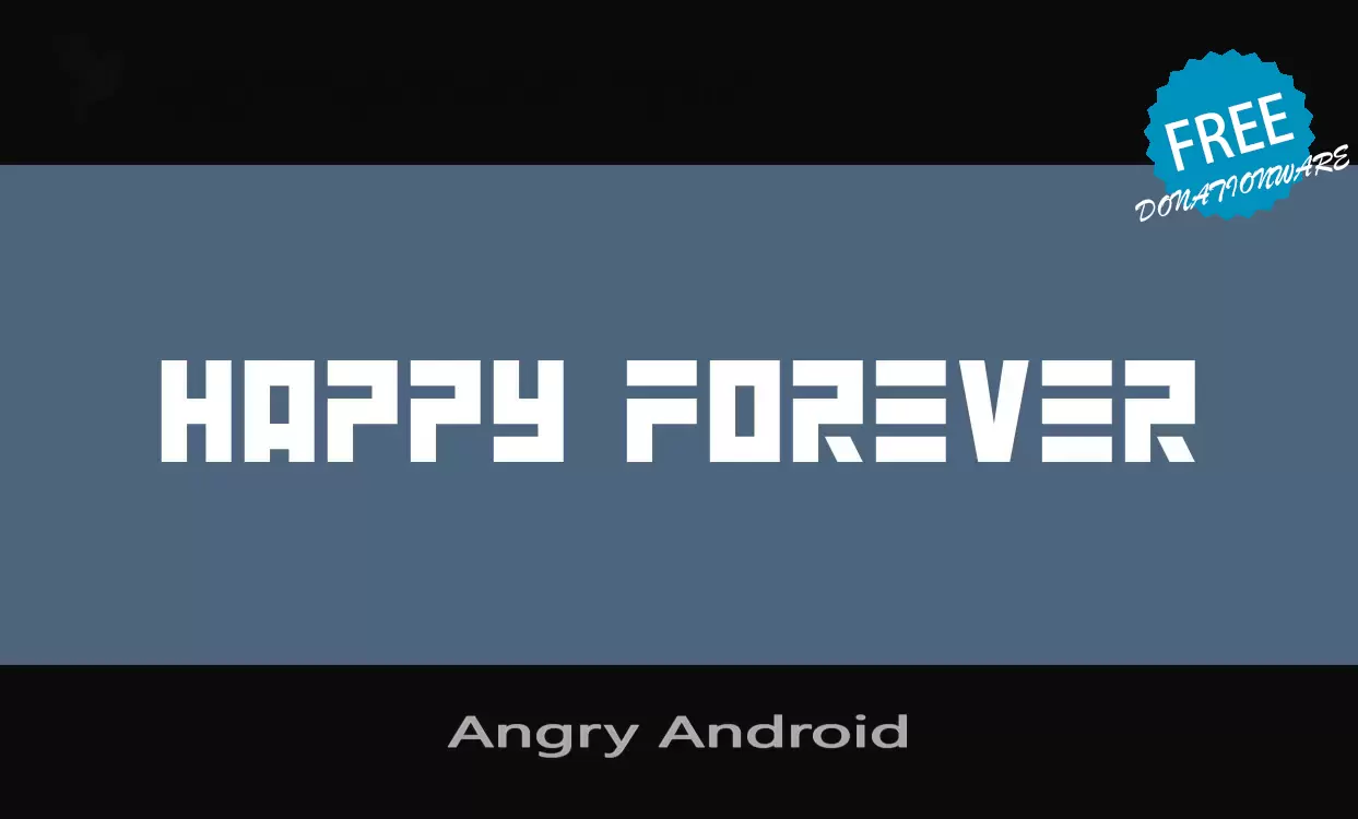 「Angry-Android」字体效果图