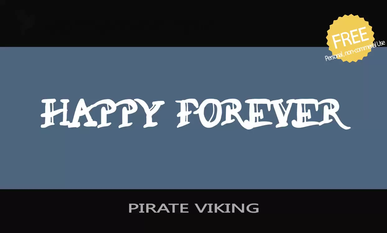 「PIRATE-VIKING」字体效果图