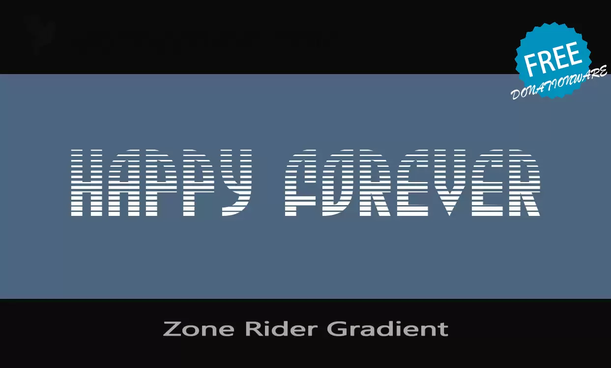 「Zone-Rider-Gradient」字体效果图