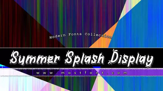 Typographic Design of Summer-Splash-Display