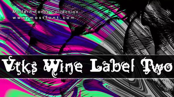 Typographic Design of Vtks-Wine-Label-Two