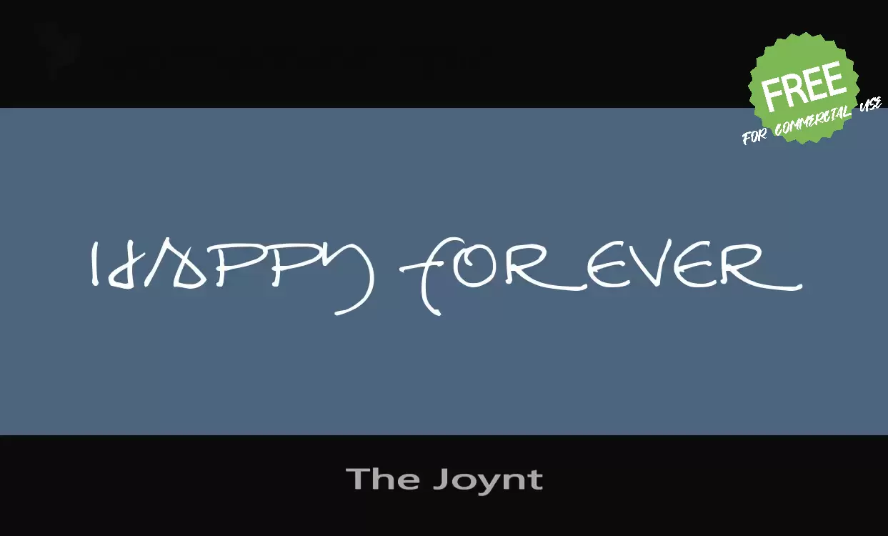 「The-Joynt」字体效果图