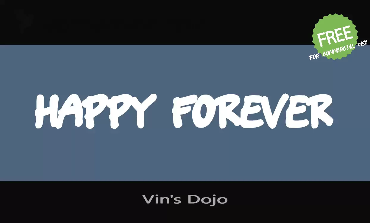 「Vin's-Dojo」字体效果图