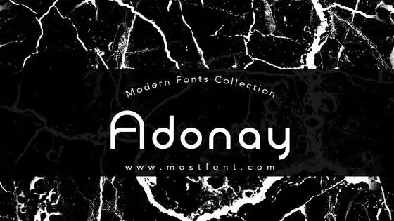「Adonay」字体排版样式