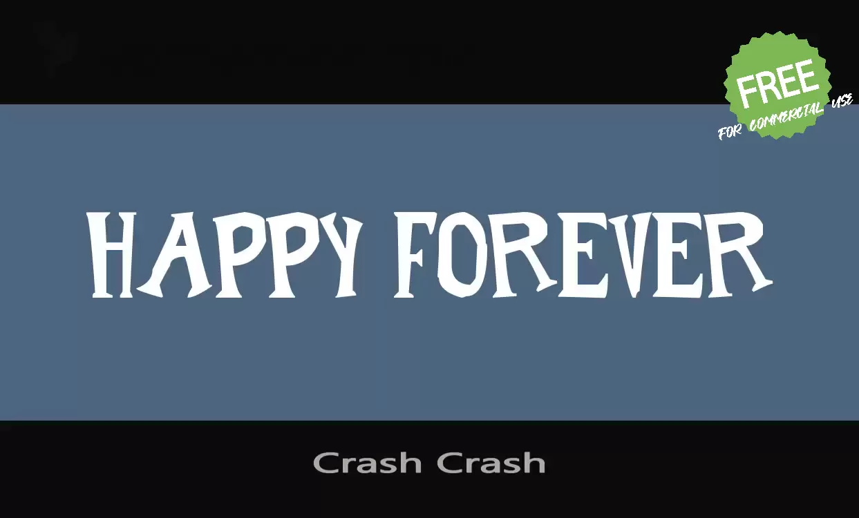「Crash-Crash」字体效果图