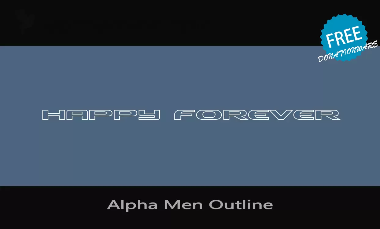 Sample of Alpha-Men-Outline