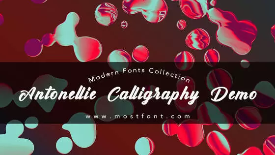 Typographic Design of Antonellie-Calligraphy-Demo