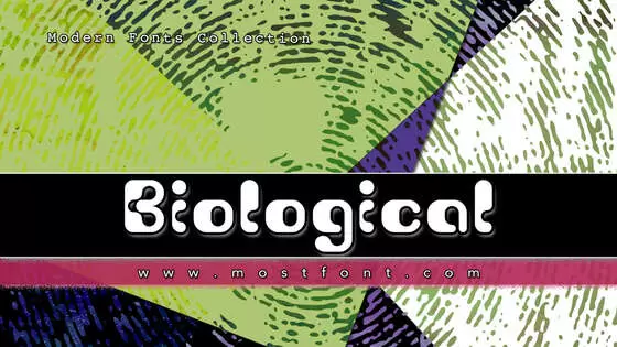 「Biological」字体排版图片
