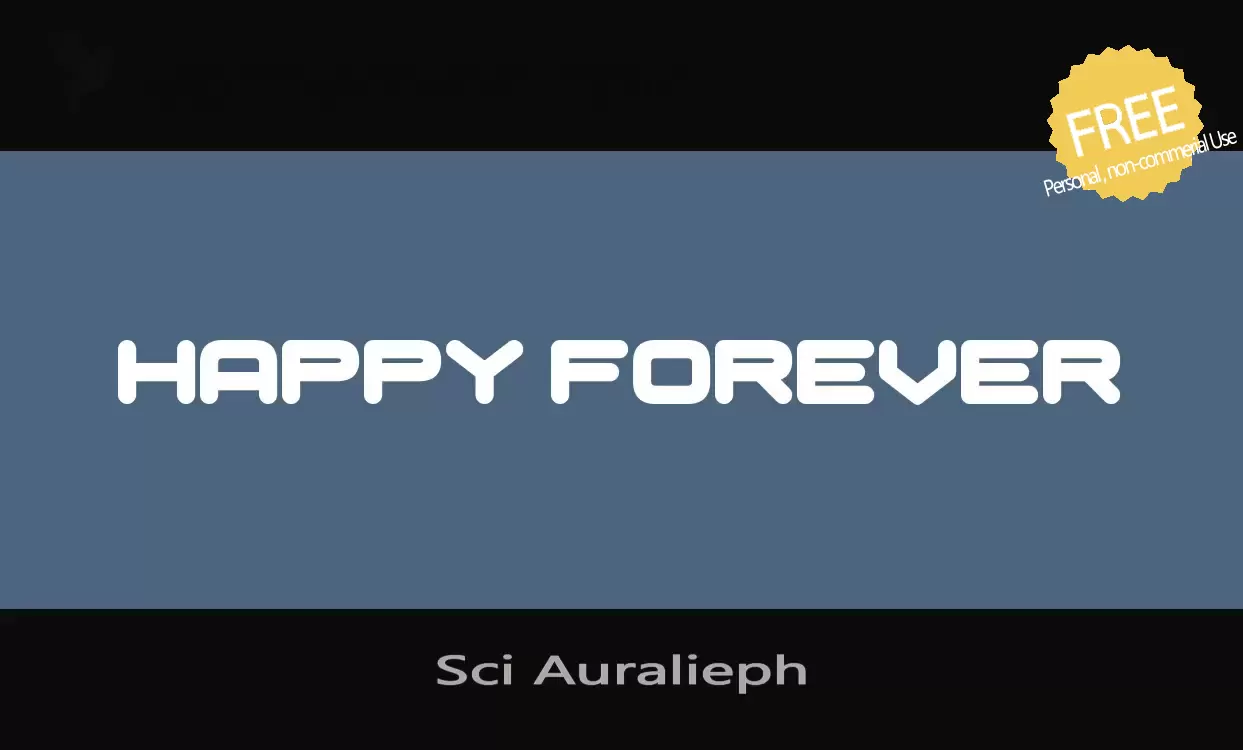 「Sci-Auralieph」字体效果图