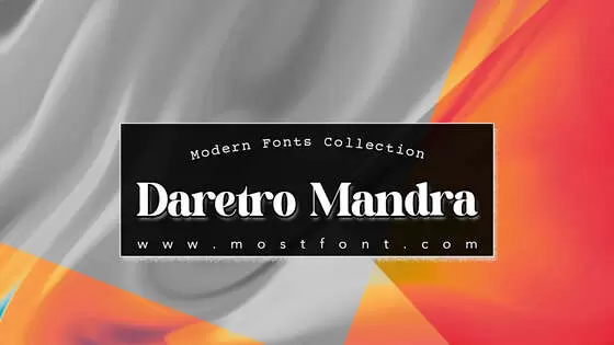 Typographic Design of Daretro-Mandra