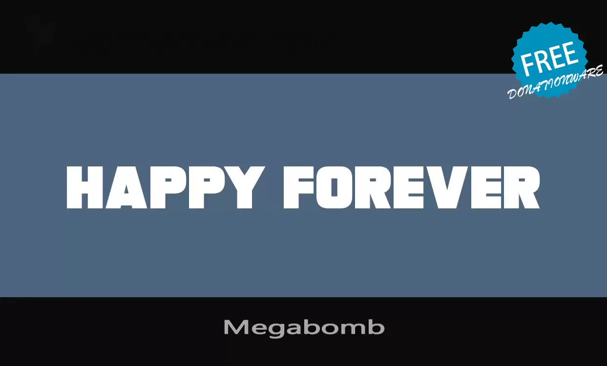 「Megabomb」字体效果图