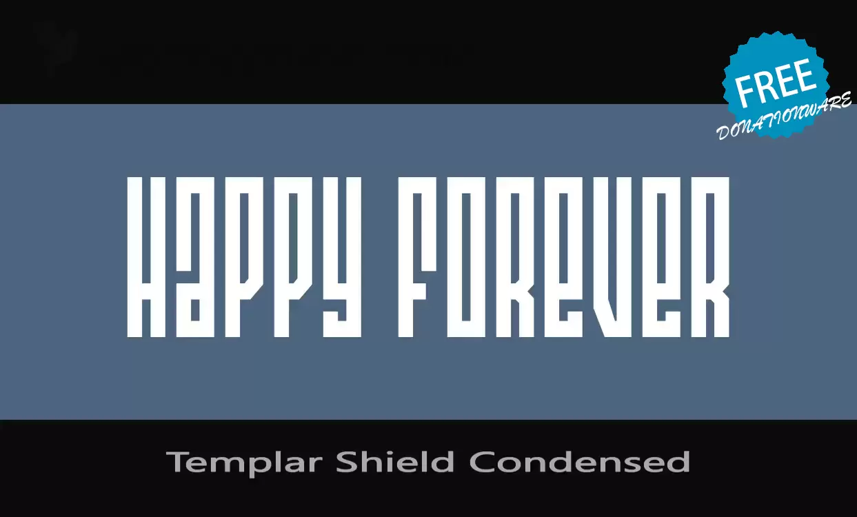 「Templar-Shield-Condensed」字体效果图