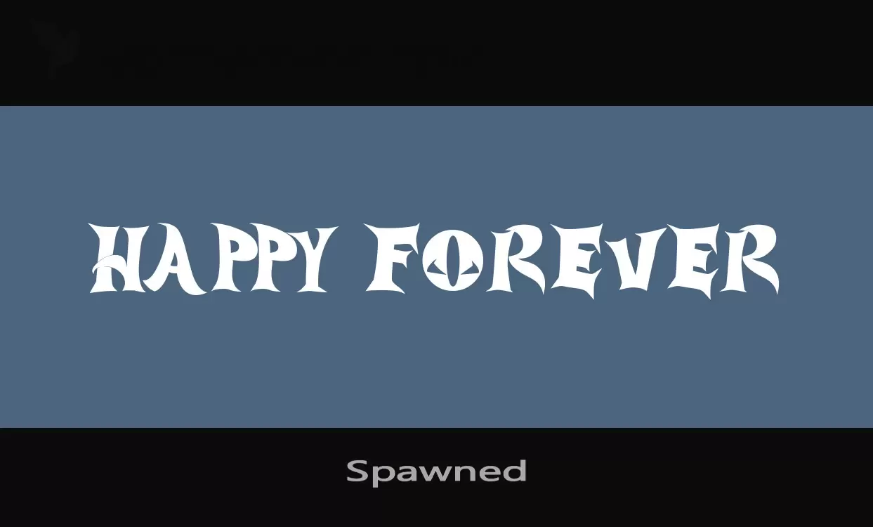 「Spawned」字体效果图