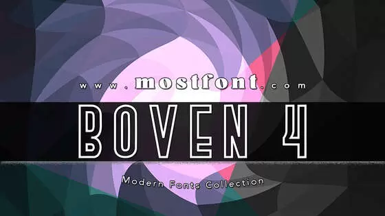「BOVEN-4」字体排版图片