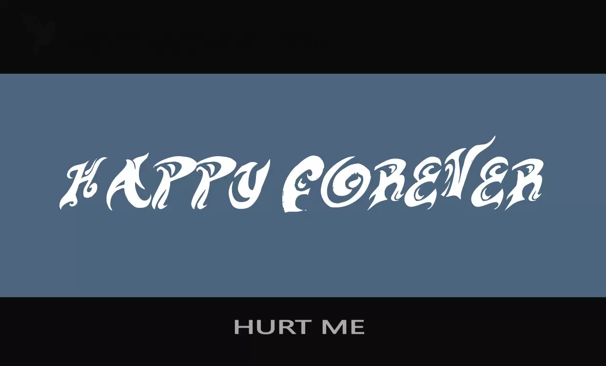 「HURT-ME」字体效果图